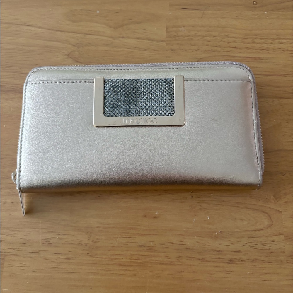 Jimmy Choo Metallic Gold Wallet